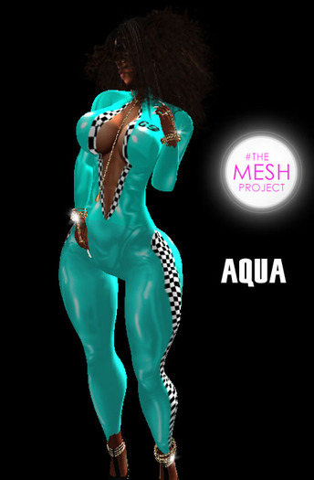 Aqua racer bodysuit- TheMeshProject