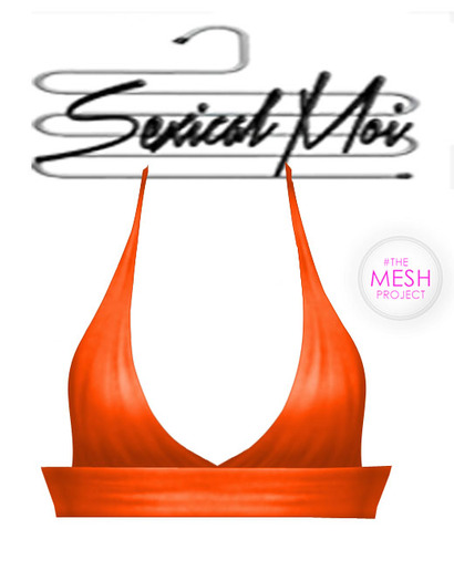 Orange anytime top- TheMeshProject