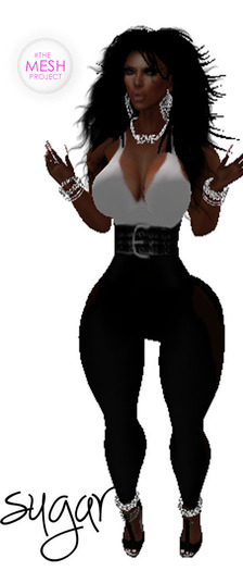 Sugar high waist bodysuit- TheMeshProject