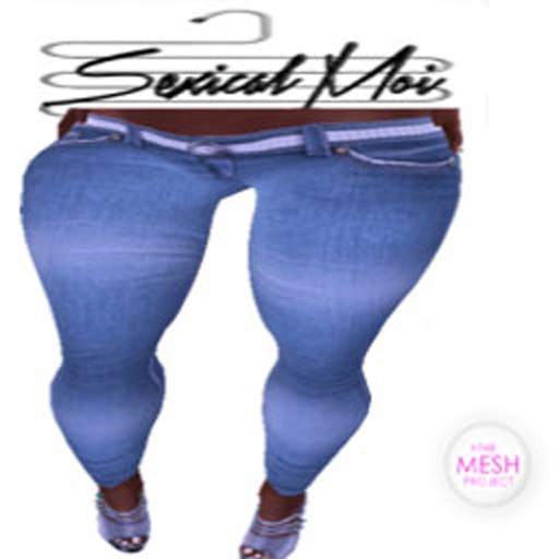 JustMoi belted jeans- TheMeshProject