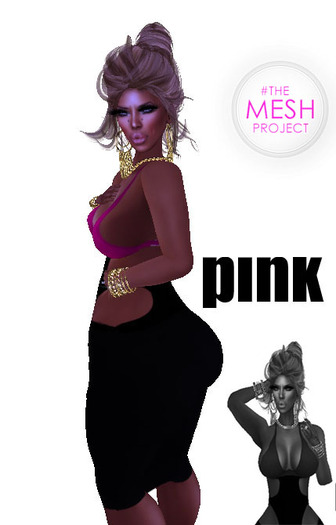 pink Ramiya dress-TheMeshProject