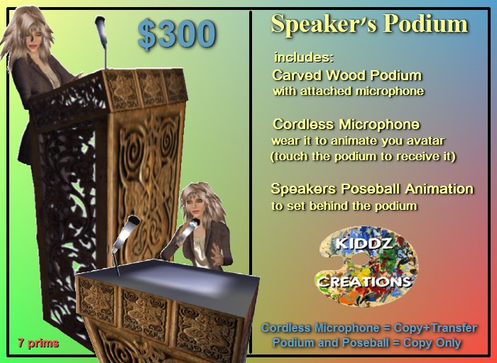 Speaker's Podium - Lecturn 