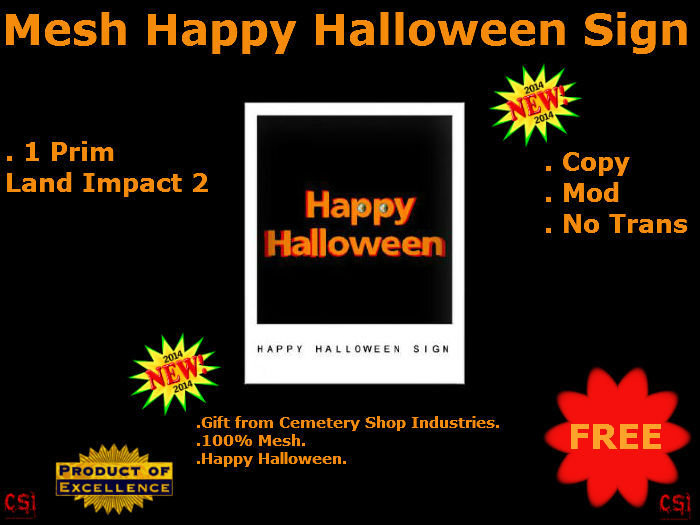 Mesh Happy Halloween Sign (box)