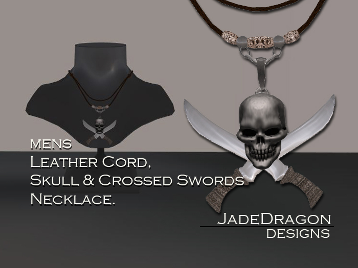 Skull & Crossed Swords - Necklace