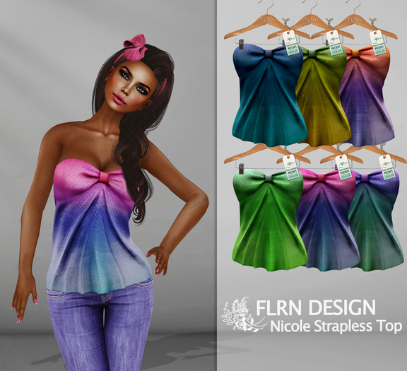 [FLRN] Nicole Strapless Top FatPack