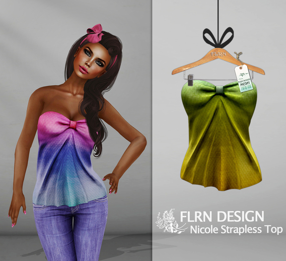 [FLRN] Nicole Strapless Yellow