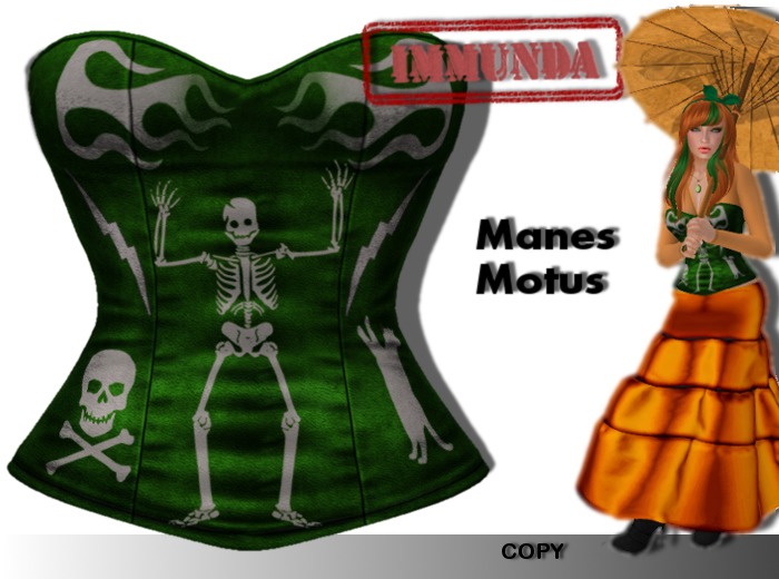 immunda Manes Motus Corset in Green