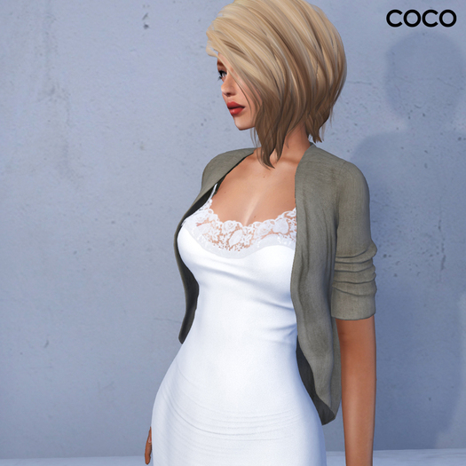*COCO*_OpenFrontCardigan_BeigeGrey