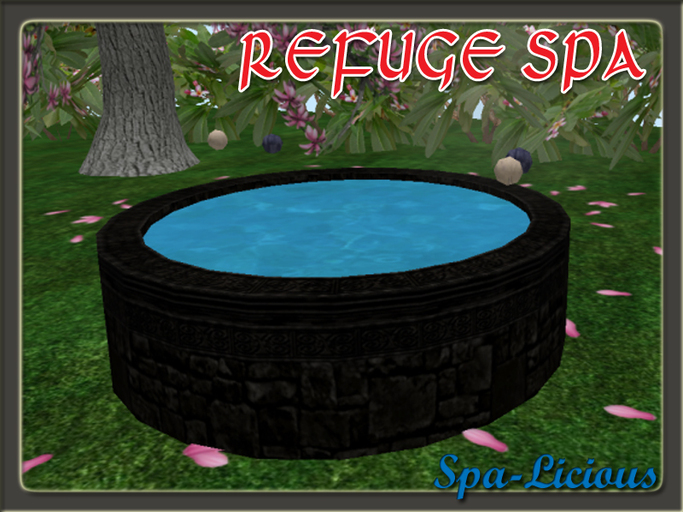 Refuge Gothic Spa / Hot Tub - Low Prim! 