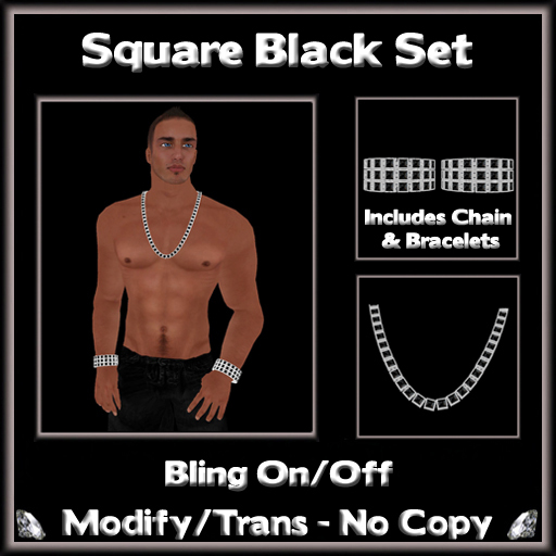 *ICED* Square Black Set - Mens