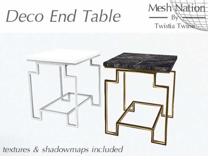 * Mesh Nation * FULL PERMISSIONS Deco End Table