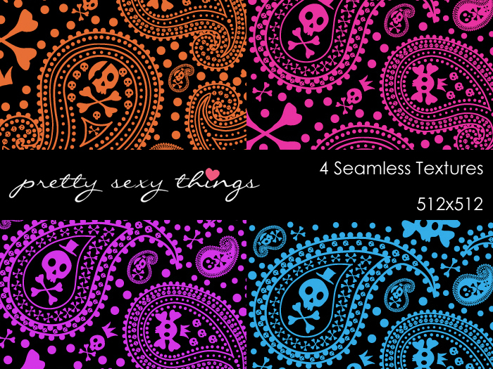 Seamless Paisley Skull PST