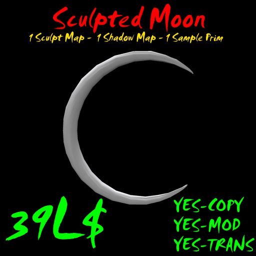 *BD* Sculpted Moon FULL PERM by Bunnies Designs