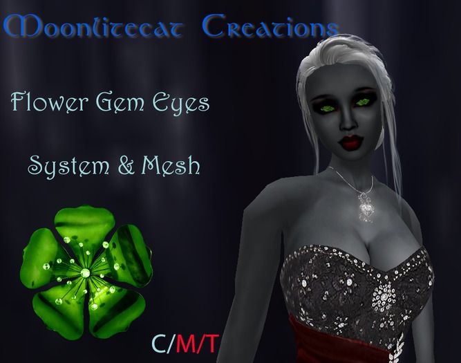 Moonlitecats Emerald Flower eyes