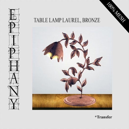 Table Lamp Laurel - Bronze (HiRes, 100% Mesh)