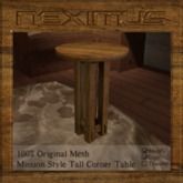 .:NDG:. Mission Style End Table Product Box