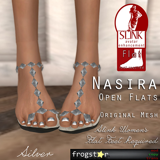 Frogstar - Nasira Open Flats (Silver)