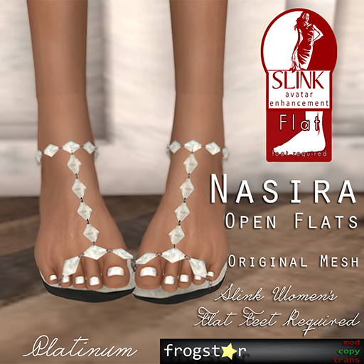 Frogstar - Nasira Open Flats (Platinum)