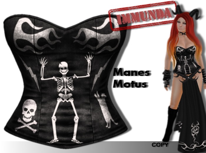 immunda Manes Motus Corset in Black