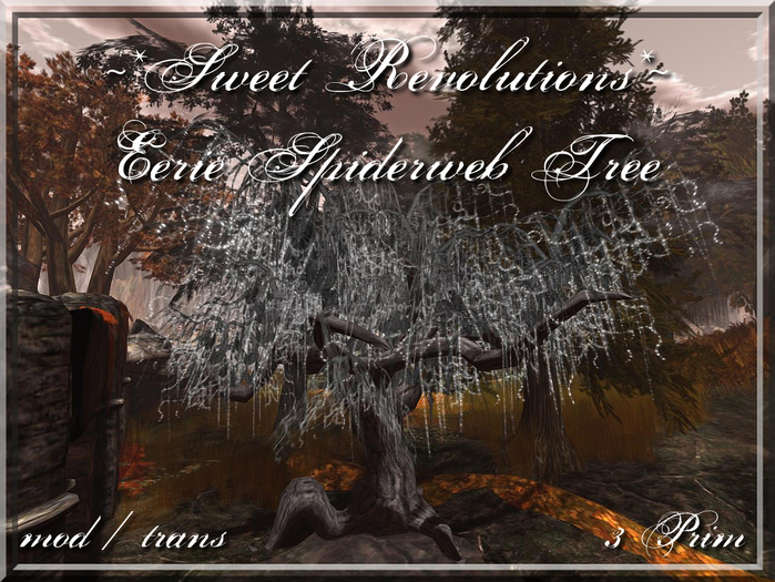 ~*SR*~ Eerie Spiderweb Tree m/t Box