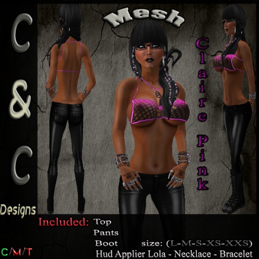 C&C Mesh Claire Pink (Hud Applier Lola)