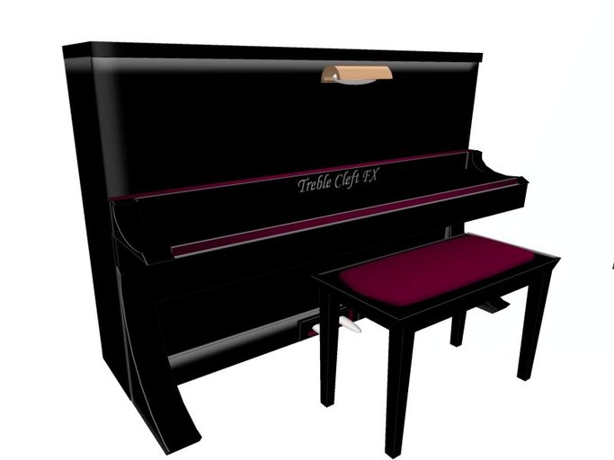 Treble Cleft FX Piano -blk