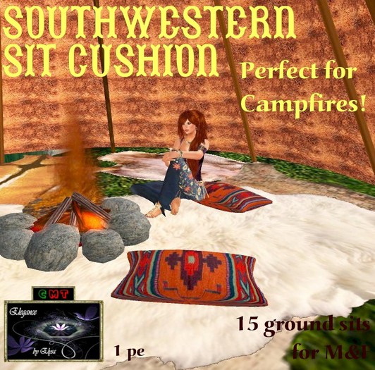 *EbE*Southwestern Ground Sit Cushion (Cordoba) (boxed)
