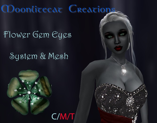 Moonlitecats Amazonite Flower Eyes