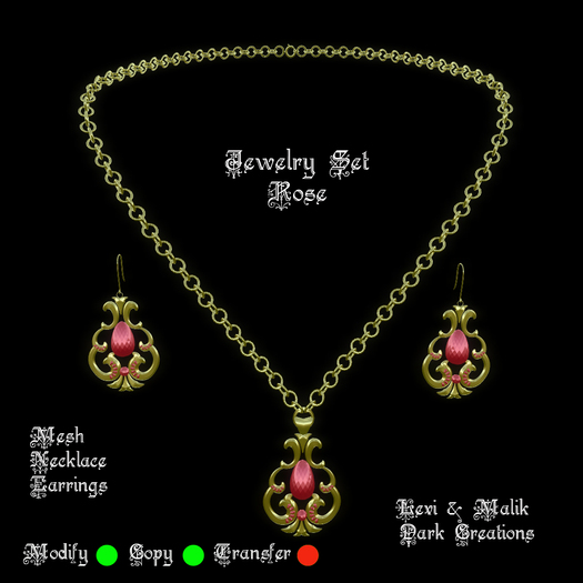 Jewelry Set Rose