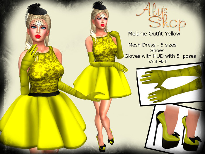 *Aly's Shop* Melanie Outfit Yellow