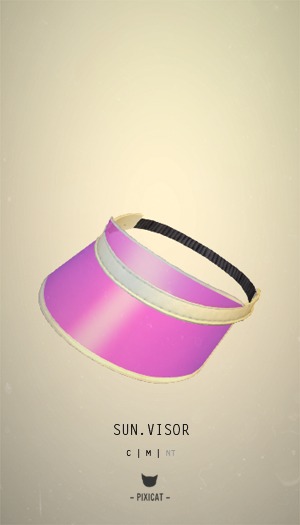 -Pixicat- Sun.Visor (Pink)