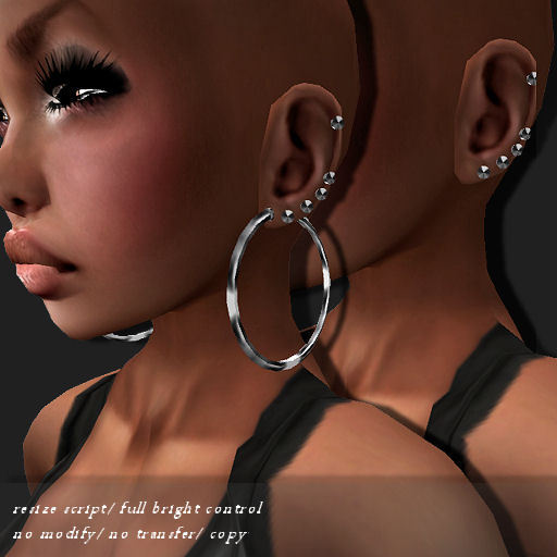 EARRING PID-HOOP PLATINUM         -RYCA-