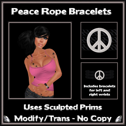 *ICED* Peace Rope Bracelet 