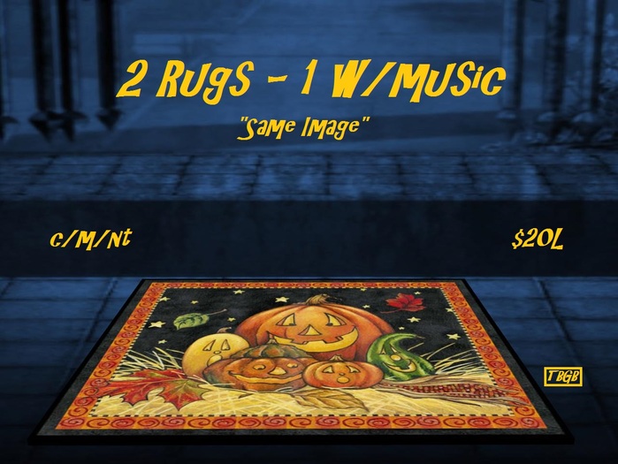 !!! TBGB - "Halloween Pumpkins" Rug by Sej