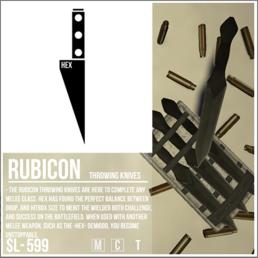 -HEX- Rubicon Throwing Knife Set