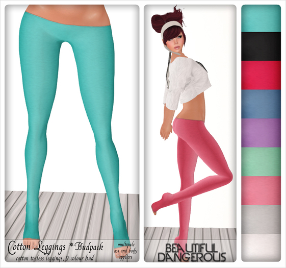 ! Beautiful Dangerous ! Cotton Leggings [Fatpack]