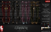 [Etchaflesh] Bloody Kisses Lioness Cage Boots For SLINK HIGH With Multipoint HUD - CLASSIC