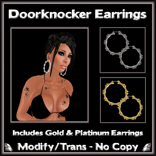 *ICED* Doorknocker Earrings 