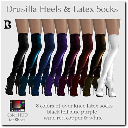Blackburns Drusilla Heels & Latex Socks