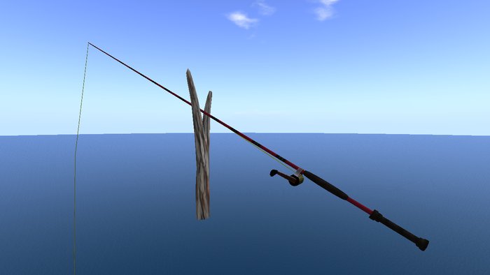 Fishing Rod  "RED"  ( Dekoration )