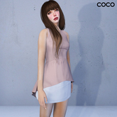 *COCO*_PeplumBlouse(withSkirt)_RoseGrey