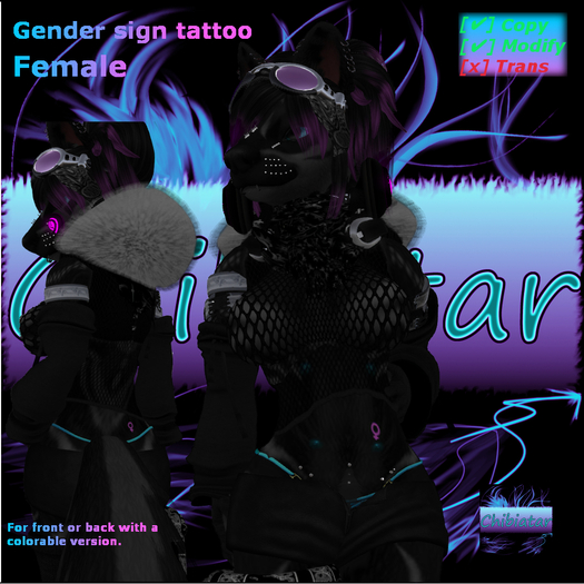 ::Chibiatar:: Gender Tattoo Female