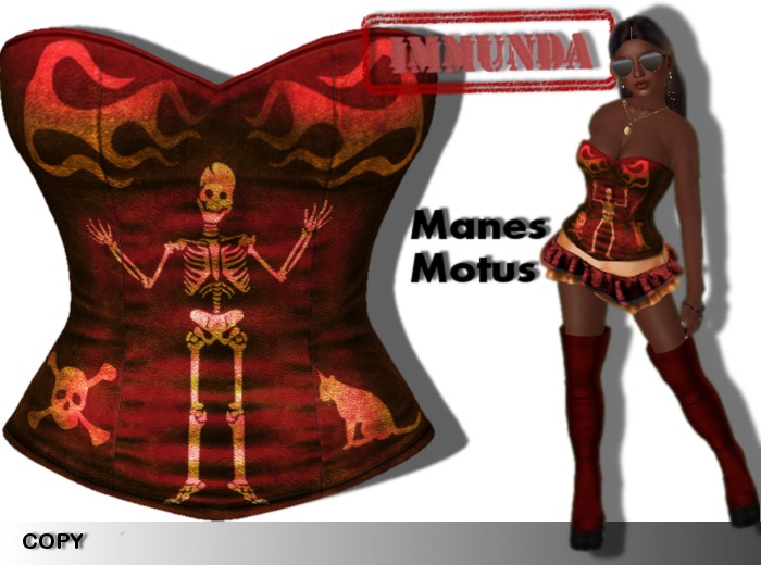 immunda Manes Motus Corset in Phoenix Glow
