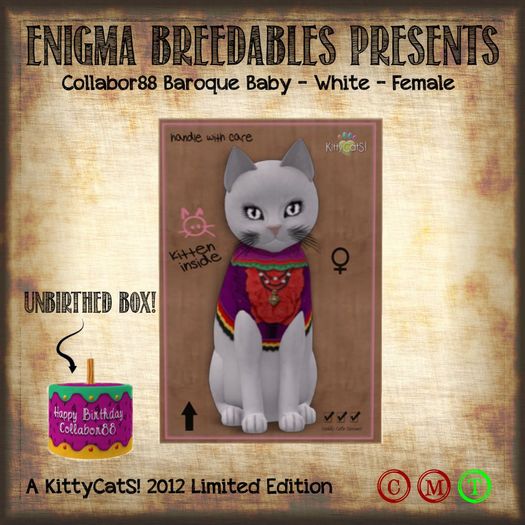 {EB} KittyCatS! Baroque Baby - White - Collabor88 (F)
