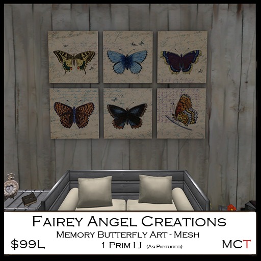 FAC Memory Butterfly Art 99L Crated