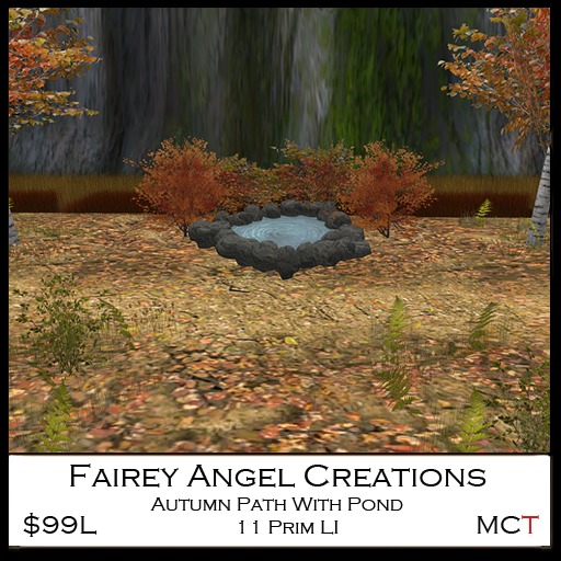 FAC Autumn Path With Pond Crated 99L