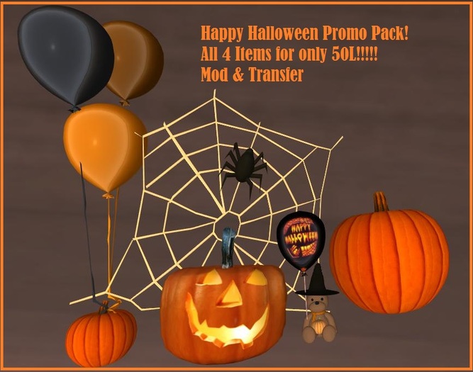 Happy Halloween Promo Pack!!!! Free Item Included!