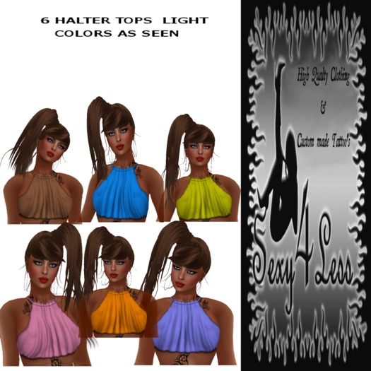 S4L 6 HALTER TOPS LIGHT