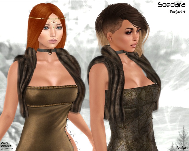 ~Soedara~ Fur Jacket {Mid Brown}