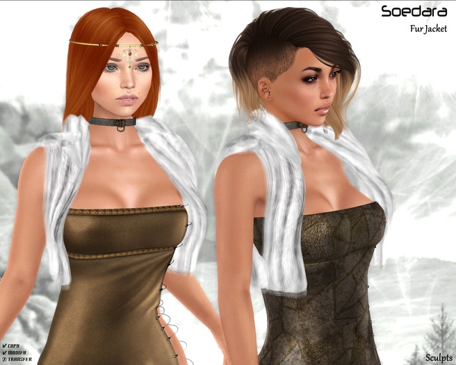 ~Soedara~ Fur Jacket {Snowwhite}